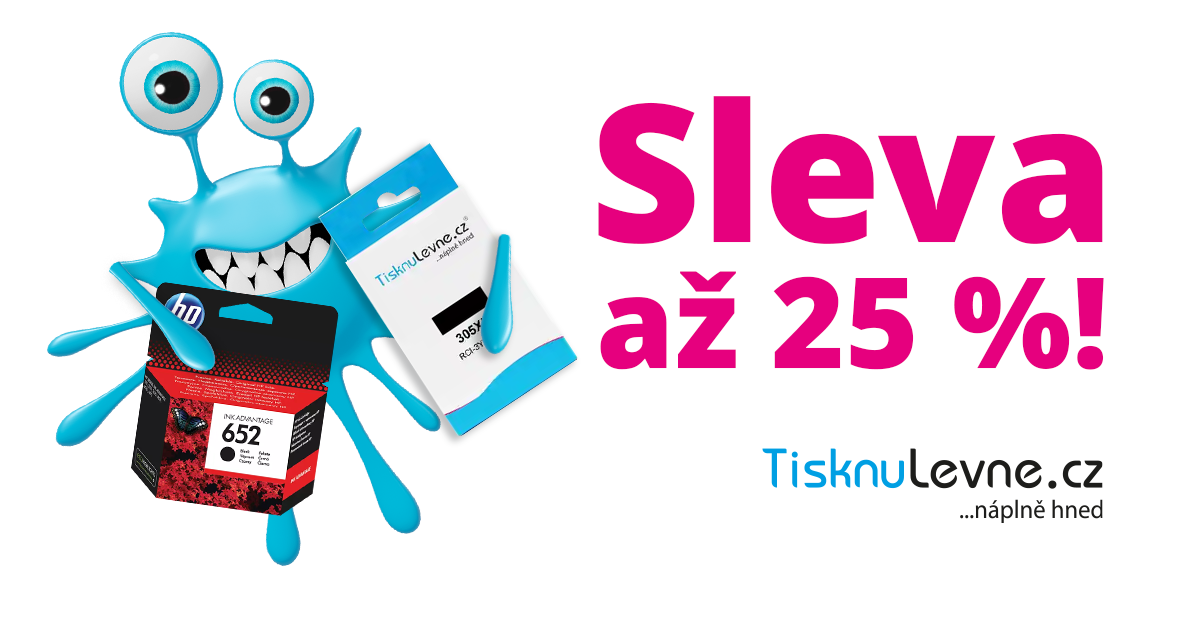 Sleva až 25 % na náplně do tiskárny!