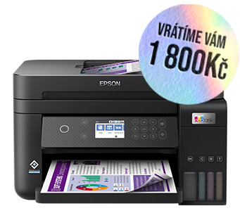 Cashback na tiskárny Epson až 1 800 Kč