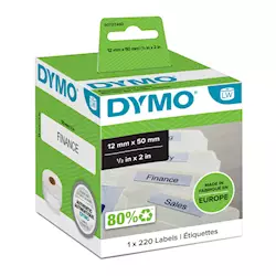 Dymo 99017 'Štítky na závěsné pořadače' (50 mm, 220 ks, 0 mm) S0722460