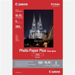 Canon SG-201-10x15-5 'Photo Paper Plus Semi-Glossy' (10x15cm, 5 ks, 260 g/m2)