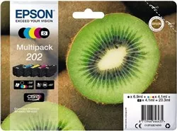 Zásobníky - Multi Pack Epson č.202 - T02E7 (Černé, černé foto, azurové, purpurové, žluté)