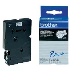 Páska Brother TC-291 (Černý tisk/bílý podklad)